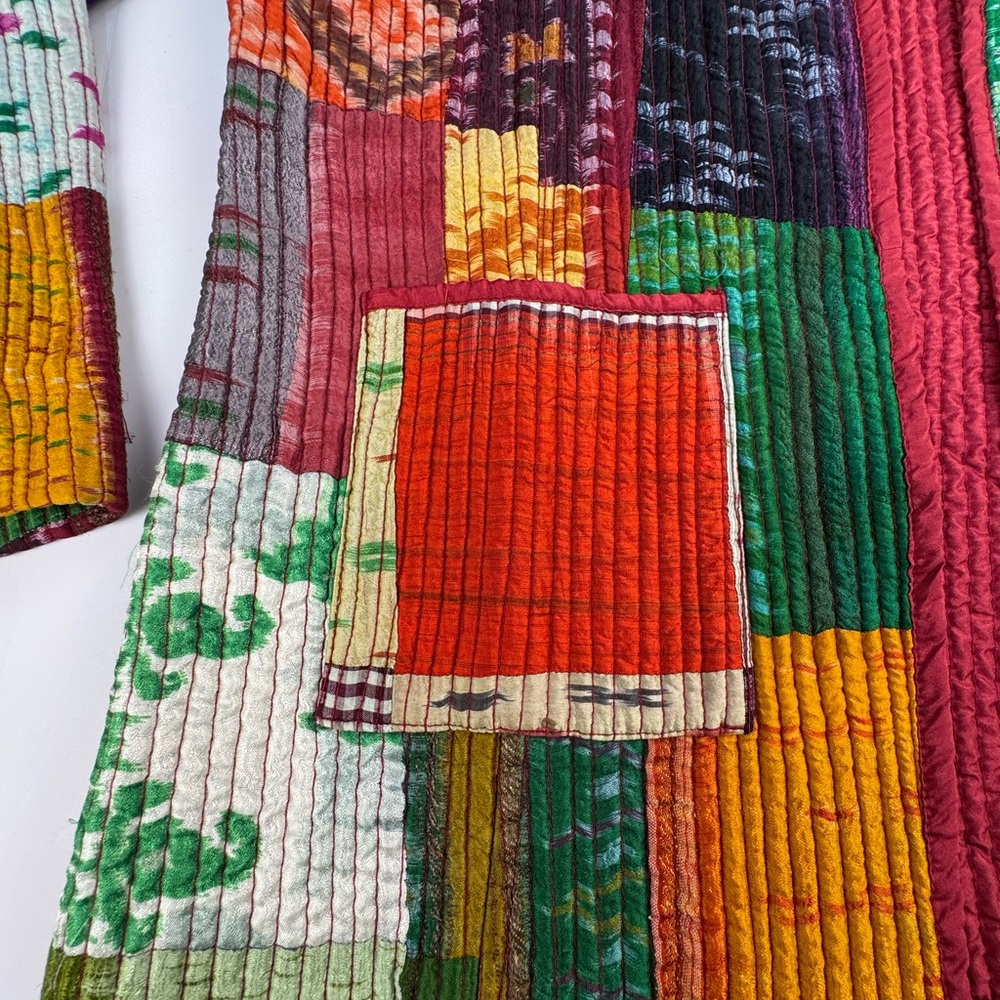 Colorful Patchwork Women's Jacket - Picture 2 of 8